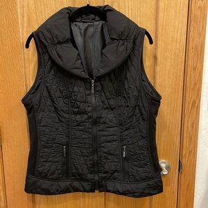 Black collared vest